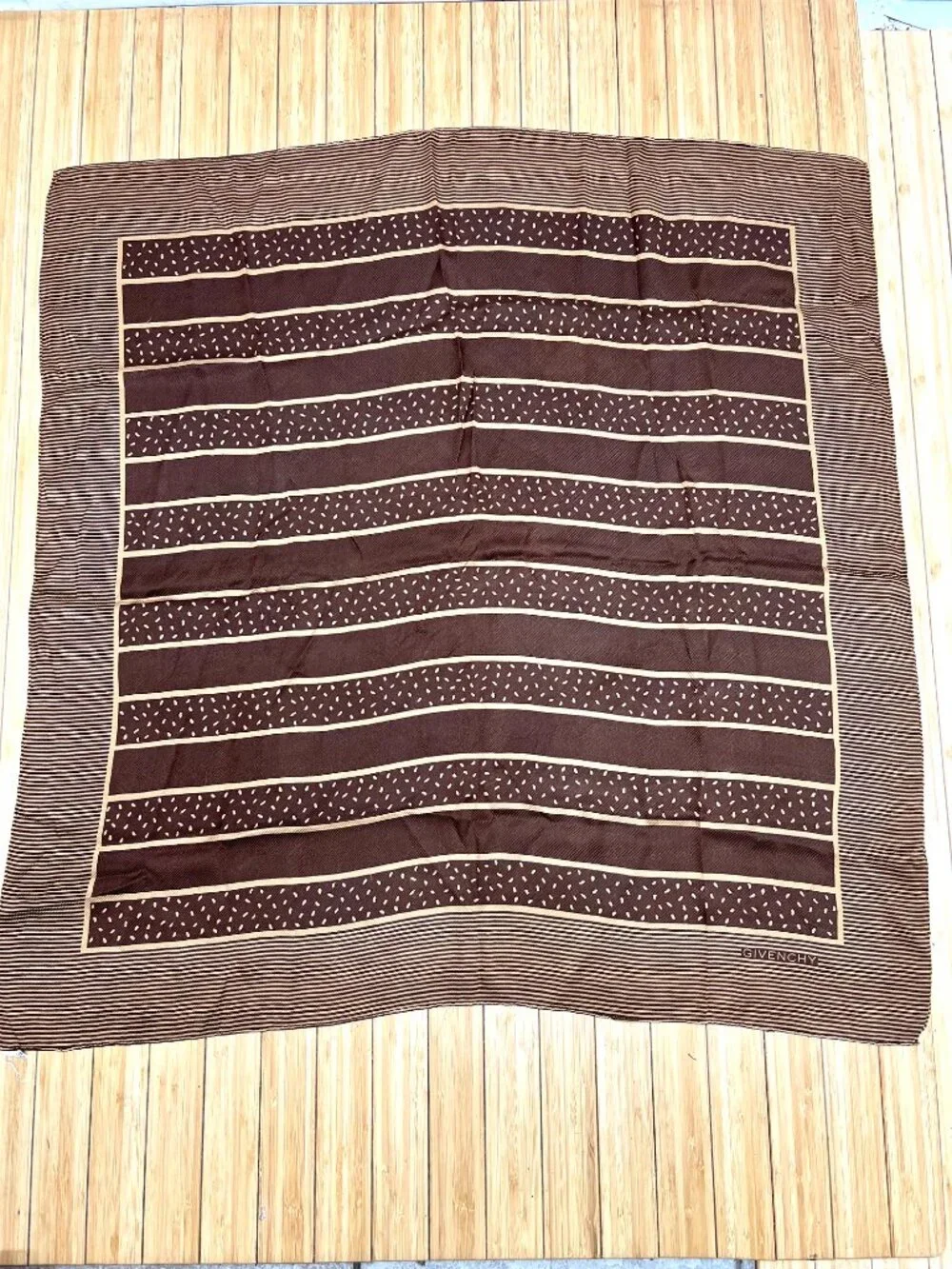 Vintage Givenchy 100% Silk Scarf 34